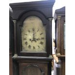 A oak eight day cased long case clock the a the ar