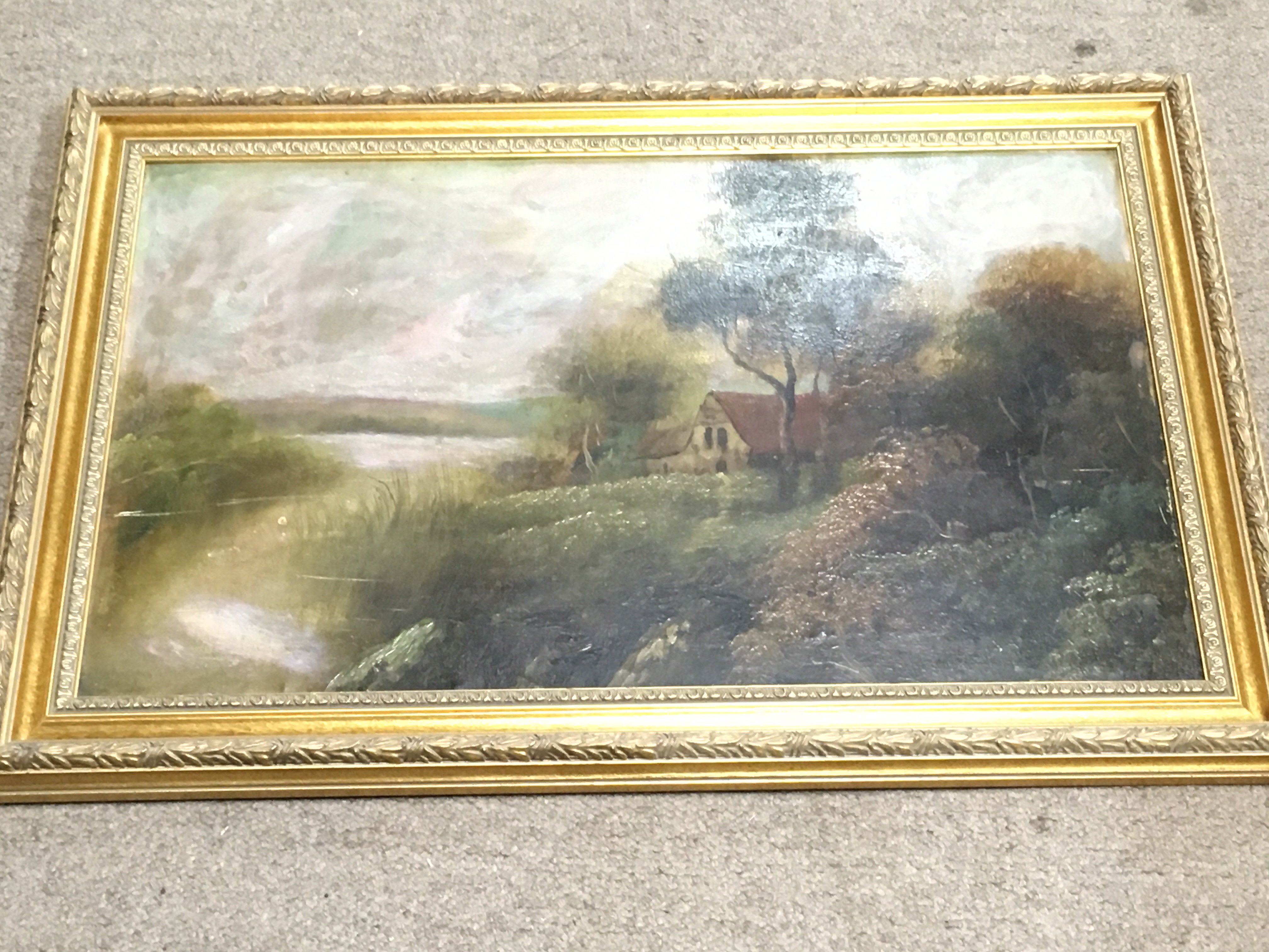 A collection of late 19th century oil paintings wi - Image 5 of 5