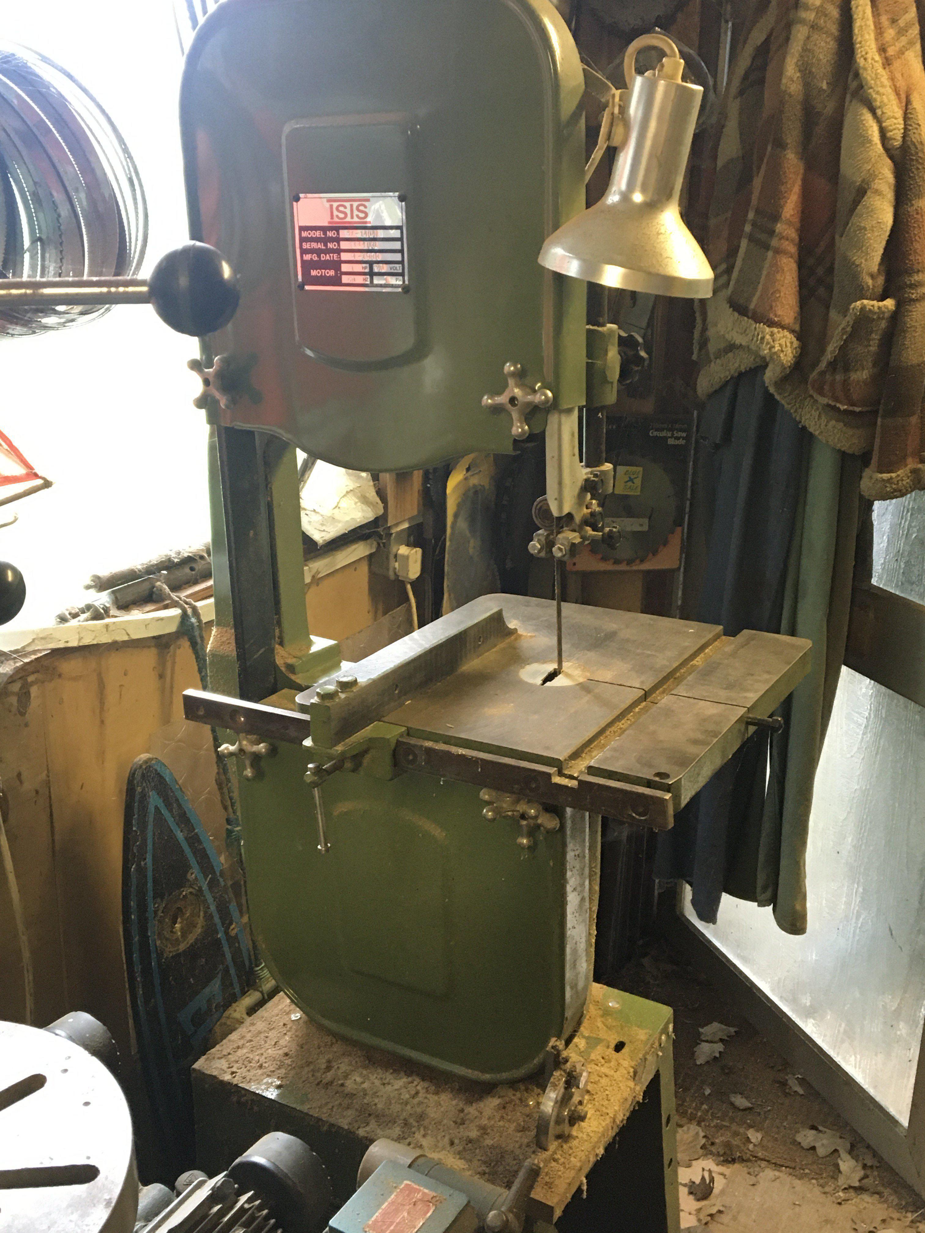 An Isis Single phase electric bandsaw