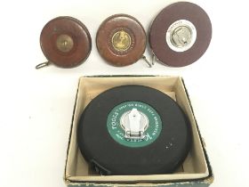 Vintage tape measures including tapes Kamasa, Star