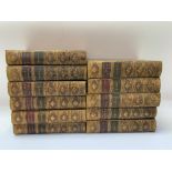 11 Leather Bound editions of Dickens works. Chapma