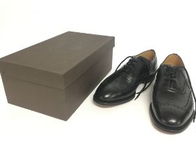 Churches Brisbane Black Calf shoes , size 8