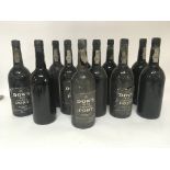 Twelve bottles of Dowas 1972 Vintage Port. (12)