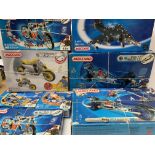 A collection of Meccano kits and accessories and l