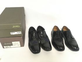 Boxed pairs of Jones dress shoes , postage categor