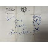A Collection of autographs including Harry Seacomb