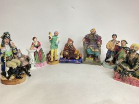 A collection of Royal Doulton figures including Th