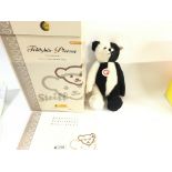 A limited edition teddy bear Pierrot with box and