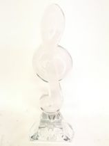 Waterford Crystal Clef paperweight. Postage cat D