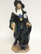 A large Royal Doulton King Charles I figurine , 42