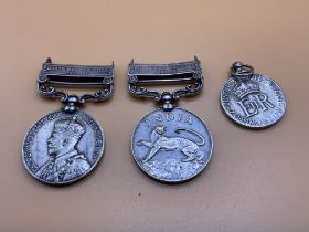 2 India General service medals plus an Elizabeth I