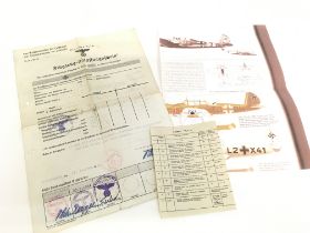 A rare German Second World War Luftwaffe document