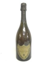 An unopened bottle of Cuvee Dom Perignon Champagne