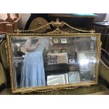 An Edwardian style classical mirror with bevelled edge glass