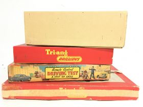 A collection of boxed Triang toys including electr