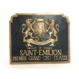 A Bordeaux Plaque, Product Of France Saint- Emilio