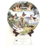 A Danbury Mint limited edition German Shepherds 12