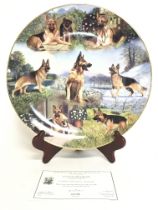 A Danbury Mint limited edition German Shepherds 12