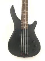 A Stagg BC300 bass guitar in black, no case.