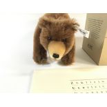 Steiff club edition 2001 grizzly bear in box with