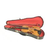 3/4 size violin (55cm long) cased. No makers label