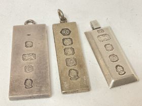 Silver ingots, postage category a. Overall weight