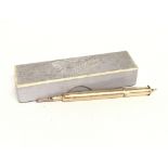 S Mordan & Co 9ct gold pencil. 6.6g postage catego