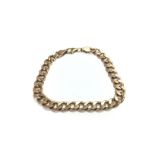 A 9ct gold bracelet. 8.7g and 8.5inches long.Posta