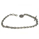 Silver sterling watch chain , postage category A