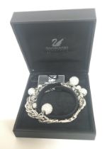 A Swarovski Crystal bracelet in a fitted box. NO R