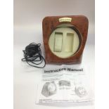 Another automatic watch winder with wood effect finish, instructions and power supply. Shipping