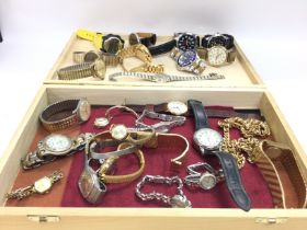 A large collection of fashion and vintage watches.