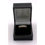 An 18ct yellow Gold old cut diamond ring, Size P, Approx 1ct total weight. (A)