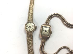 Two 9ct gold watches total weight 33g