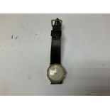 A mens longines wrist watch 10ct gold filled case.