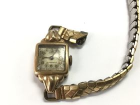 A vintage ladies 9ct gold watch. 17.9g Not seen wo