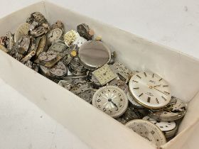 A large collection of watch movements , postage ca