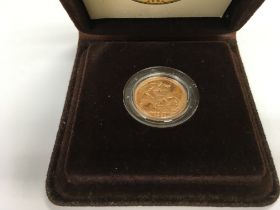 A 1981 full proof sovereign with COA. Postage A