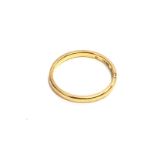 A 22ct gold wedding band. 3.2g and O 1/2 size. Pos