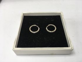 A set of Pandora earrings and watches. NO RESERVE