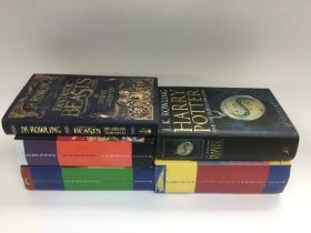 Five Harry Potter books including first editions. Shipping category C. NO RESERVE