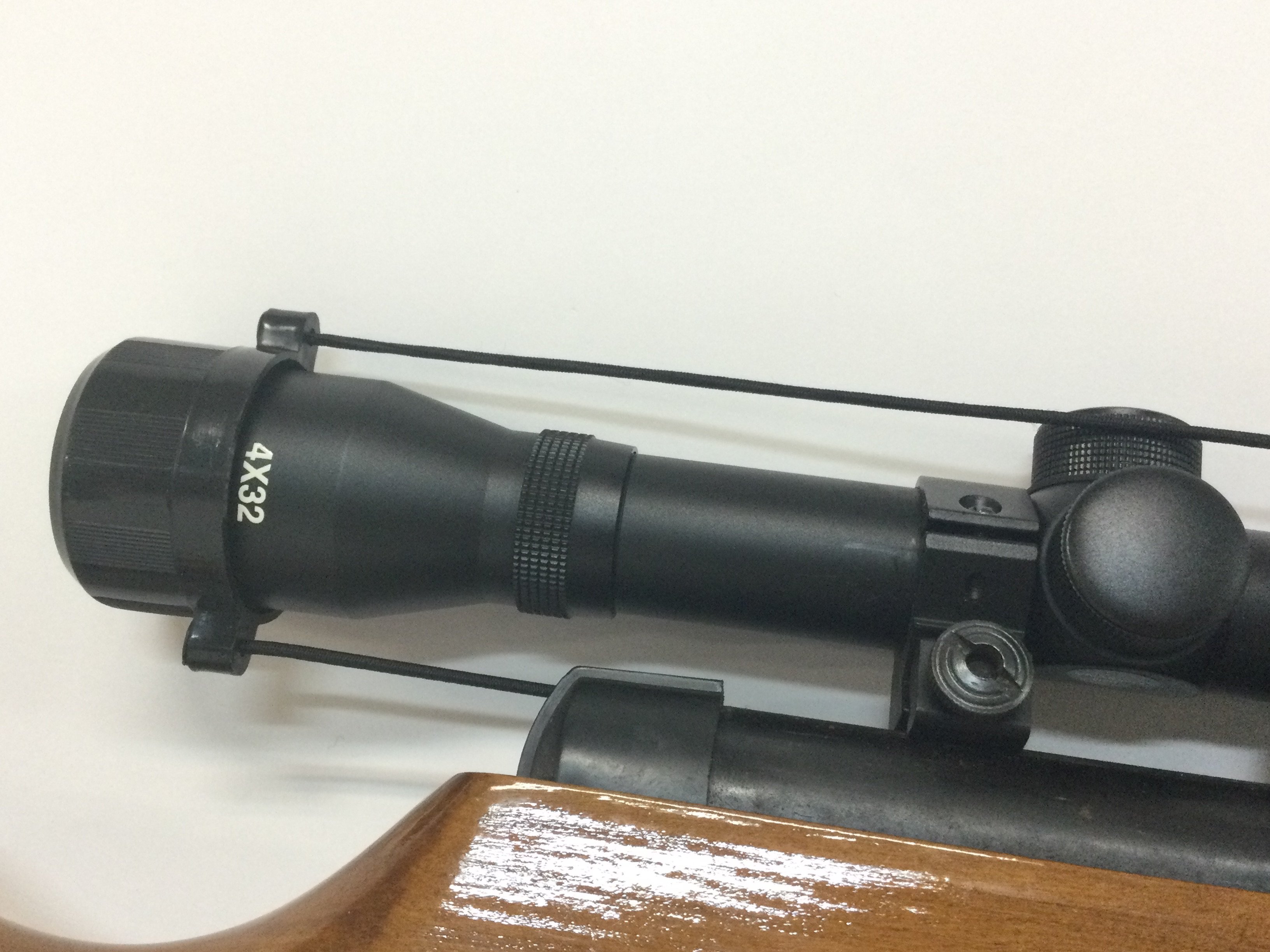 An unmarked air rifle with sight, including soft case and a boxed Dragon Claw Clamp on Bipod - Image 4 of 5