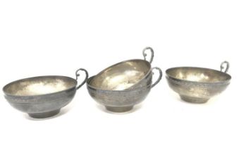 A collection of silver plated bowls , postage cate