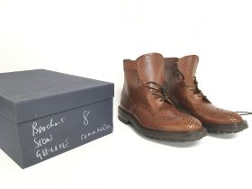 Trickers Malton brogue Mens boots, size 8. Sold as New.