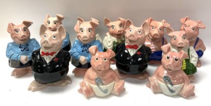 A collection of 15 Wade NatWest pig money boxes. (D) NO RESERVE