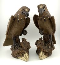 A Pair of Early Chinese Shek-Wan Pottery figures o