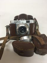 A Vintage Voigtlander Vito B camera in a fitted leather case. NO RESERVE