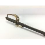 A 19th Century infantry officer's sword with brass