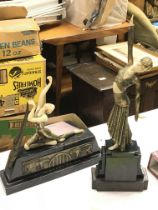 A pair of Art Deco figurines, postage category C