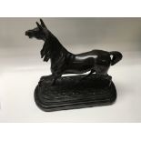 A bronze model of a horse, Approx 30cm x 33cm.